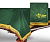 Чехол для б/стола 9-2 (зеленый с желтой бахромой, без логотипа)